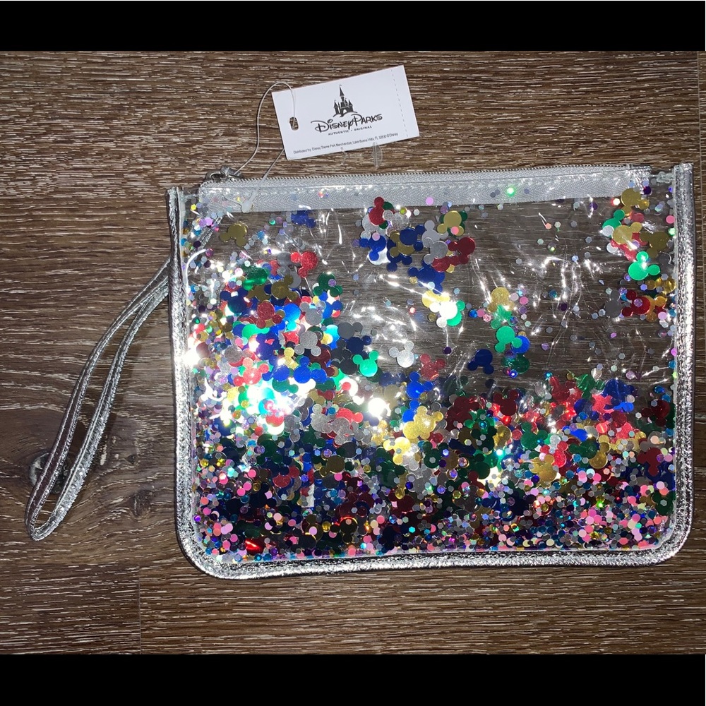 Disney parks confetti pouch bag